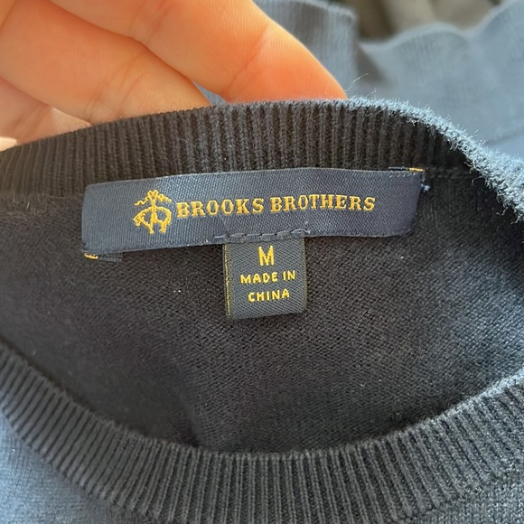 Brooks brother sweater size xs two birds kissing navy blue *altered - Picture 4 of 5